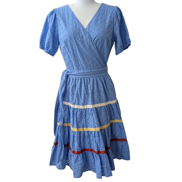 B.YELLOWTAIL Eyelet Wrap Dress - Picture 2 of 16